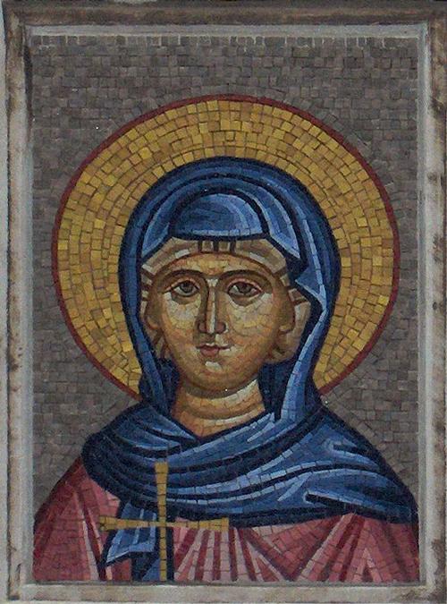 Mosaic of the Blessed Virgin in the Cathedral of Pula