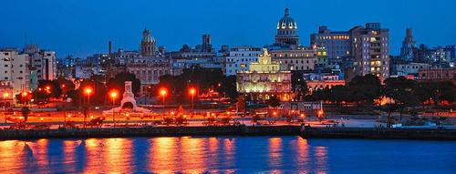 Havana Harbour at night