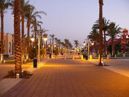 Hurghada in the evening