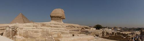 The Sphinx with Pyramid of Giza
