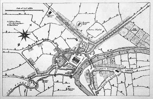 Manchester Map from 1650 