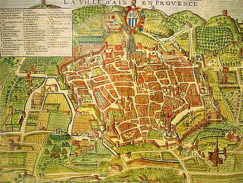 Map Aix-en-Provence 1575