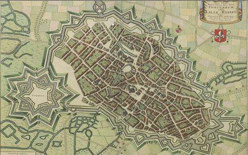 Lille Map from 1641 