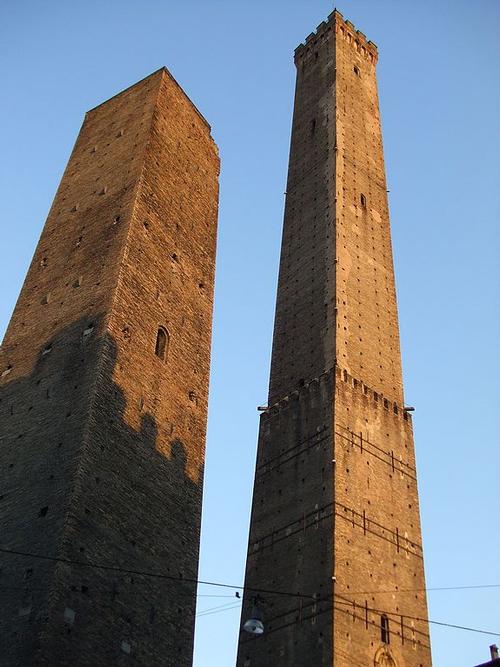The Two Leaning Towers Bologna