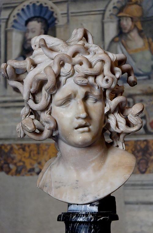 Bernini's Medusa in the Capitoline Museums in Rome