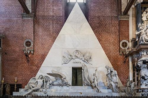 Funerary monument Canova in Santa Maria Gloriosa dei Frari in Venice