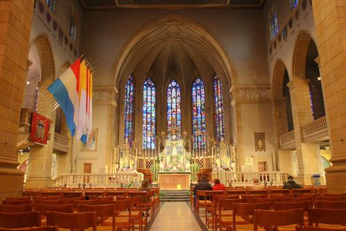 Interior of Luxembourg City Cathedral