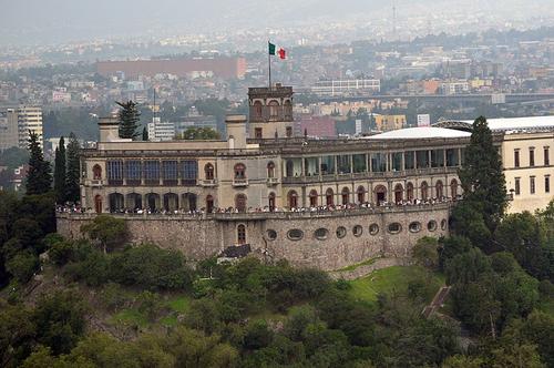 Castle of Chapultepec in Mexico City 