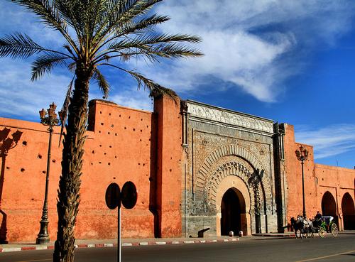 Marrakech walls with Bab Aganaou 