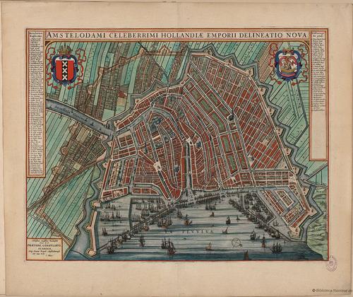 Amsterdam map from 1649
