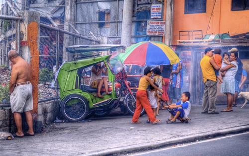 Street scene Manila