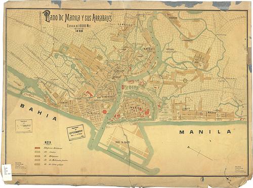 Map of Manila from 1898