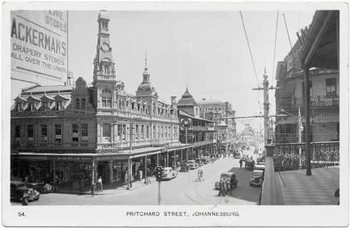 Pritchard street in Johannesburg 1940 