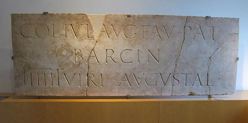 Roman inscription Barcelona