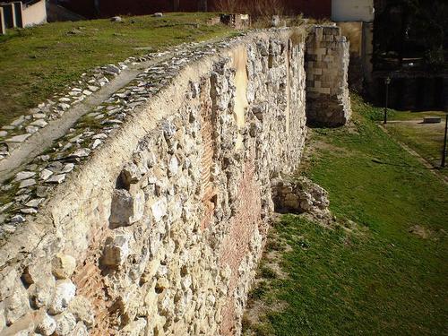 Moorish wall 9th century Madrid
