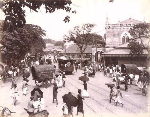 Colombo street scene around 1900